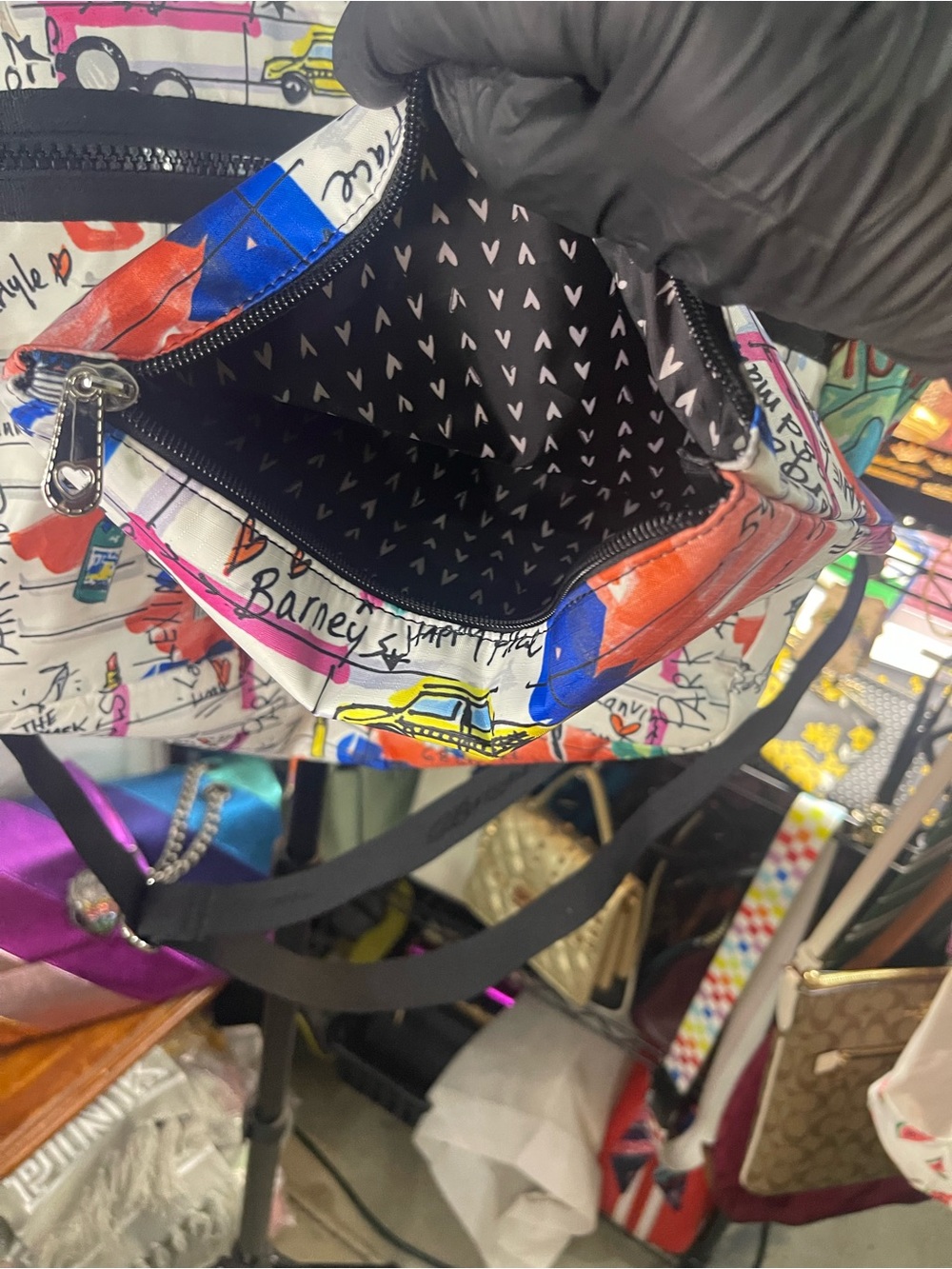 Brighton Multicolor City-Print Travel Tote - Picture 7 of 12